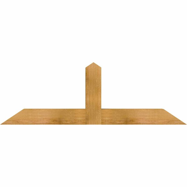 Ekena Millwork Portland Rough Sawn Timber Gable Bracket, Western Red Cedar, 48"W x 16"H x 4"D x 4"F, 8/12 Pitch GBW048X16X0404POR00RWR - main